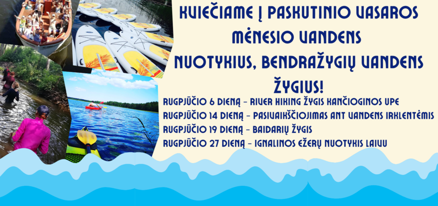Bendražygių vandens žygiai_REGISTRACIJA SUSTABDYTA!