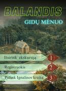 Balandis – gidų mėnuo Ignalinos krašte