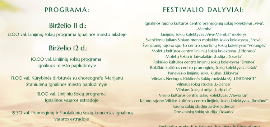 „Šokanti Ignalina 2021“ Populiariųjų šokių festivalis