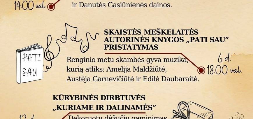 Spalio renginiai Mielagėnuose