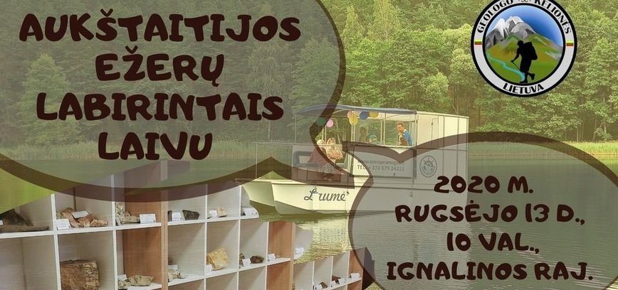 Aukštaitijos ežerų labirintais laivu