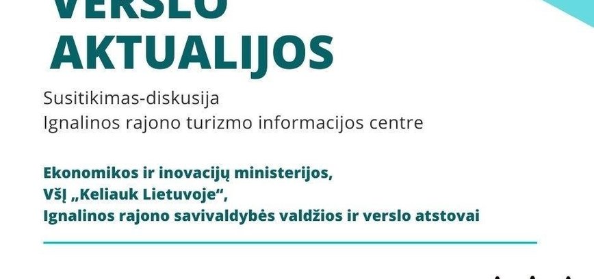 Susitikimas - diskusija turizmo verslo aktualijų klausimais