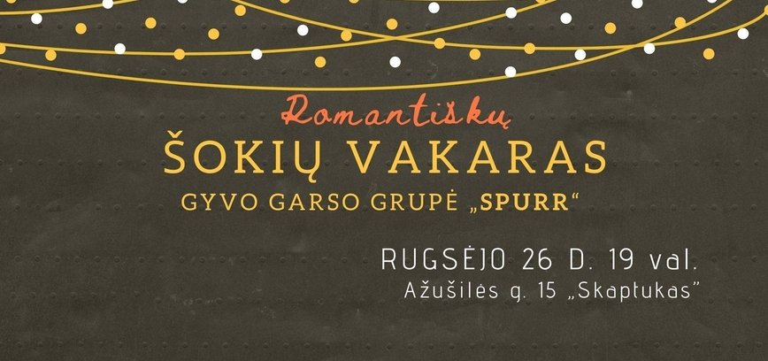 Romantiškų šokių vakaras