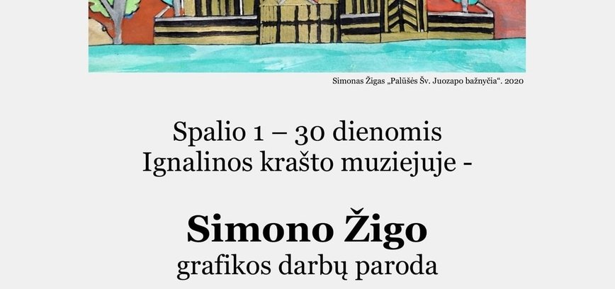 Simono Žygo grafikos darbų parodos „Architektūriniai peizažai“ pristatymas