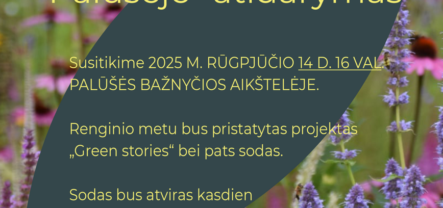 Istorinių augalų sodo Palūšėje atidarymas