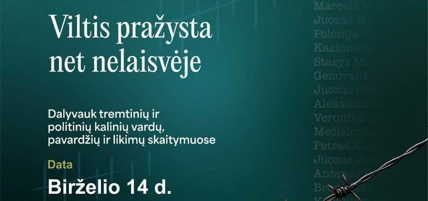 Renginys  „Viltis pražysta net nelaisvėje“