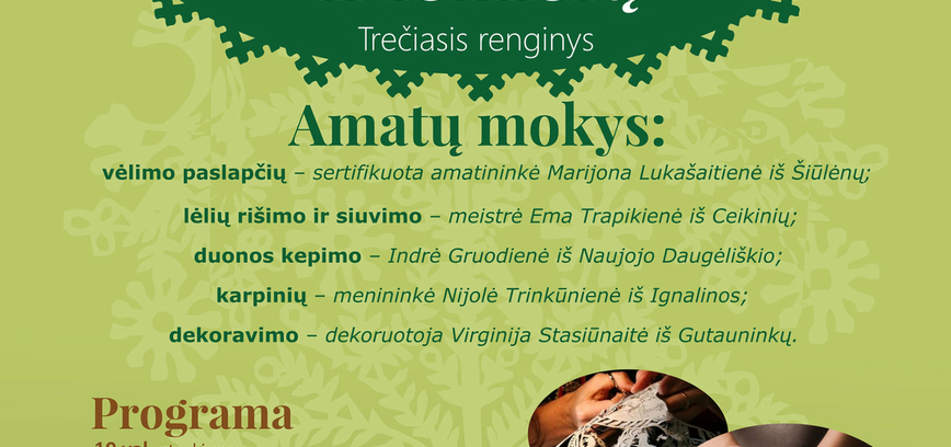 Puoselėjame Ignalinos krašto tradicinius amatus ir folklorą