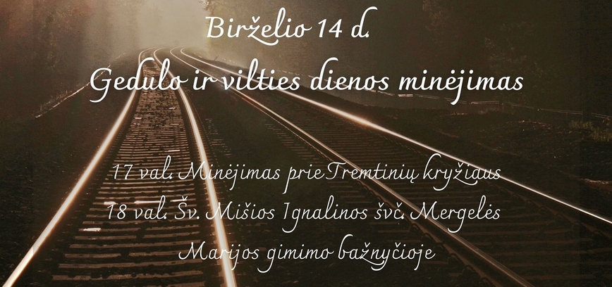 Gedulo ir vilties dienos minėjimas