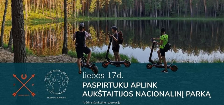 Скутер вокруг Аукштайтийского национального парка