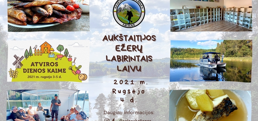 Atviros dienos kaime 2021: Aukštaitijos ežerų labirintais laivu (Registracija baigta)
