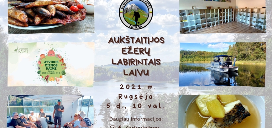 Atviros dienos kaime 2021: Aukštaitijos ežerų labirintais laivu