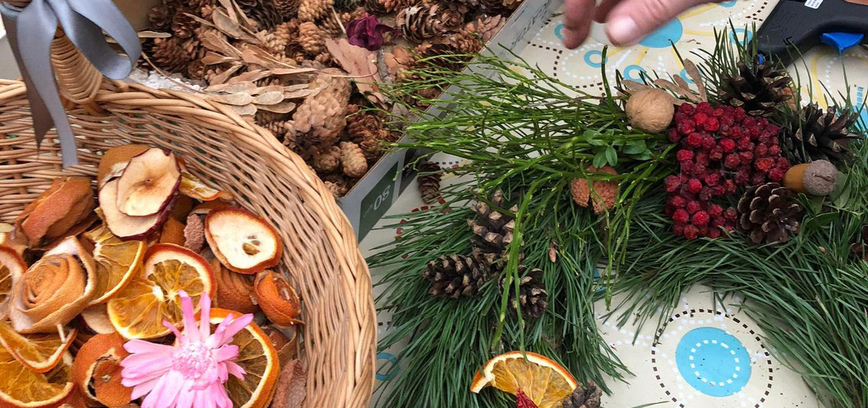  Advent wreath weaving workshop in Paliesius manor