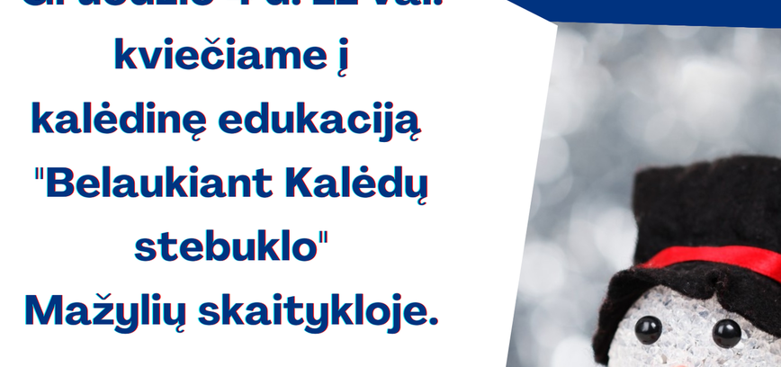 Kalėdinė edukacija 