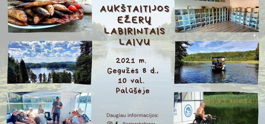 Aukštaitijos ežerų labirintais laivu Palūšėje