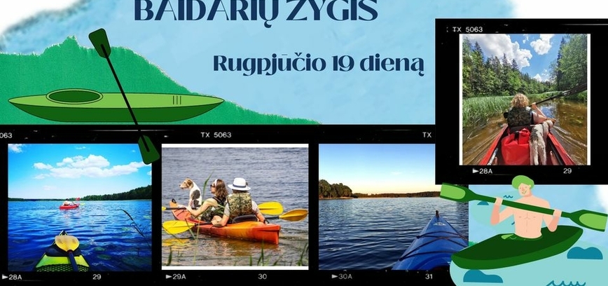 Baidarių žygis. REGISTRACIJA BAIGĖSI.