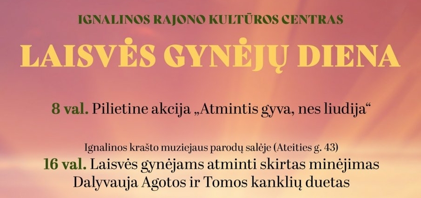 Laisvės gynėjų dienos minėjimas Ignalinoje
