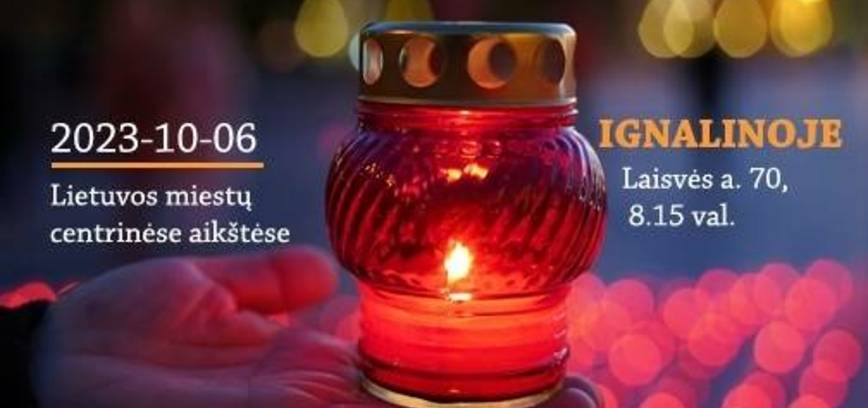 Žvakučių uždegimo akcija, įprasminti organų donorų atminimą, pagarbą ir padėką jiems ir artimiesiems