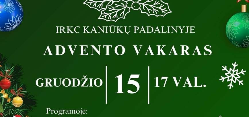 Advento vakaras Kaniūkuose