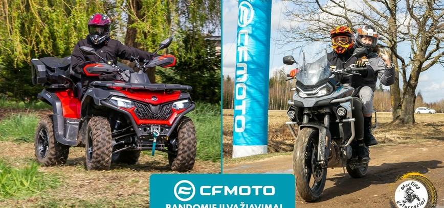 CFMOTO bandomieji važiavimai Ignalinoje