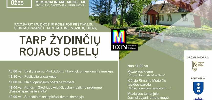 Pavasario muzikos ir poezijos festivalis A. Hrebnickio memorialiniame muziejuje