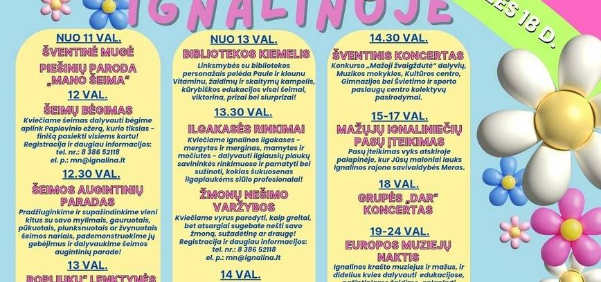 Šeimadienis Ignalinoje