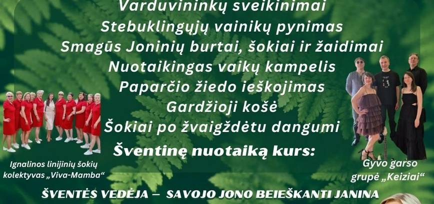 Tradicinė Joninių šventė Vidiškėse