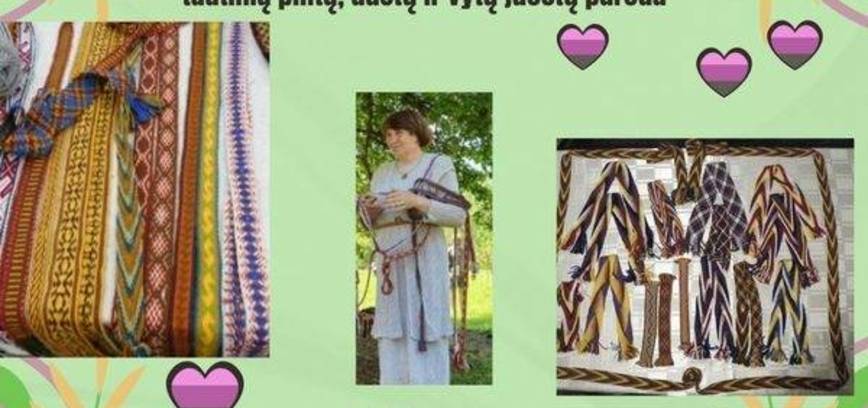 R. Breidokienės tautinių pintų, austų ir vytų juostų paroda Kazitiškyje