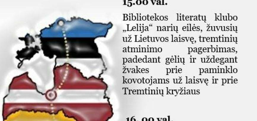 Europos diena stalinizmo ir nacizmo aukoms atminti ir Baltijos kelio diena