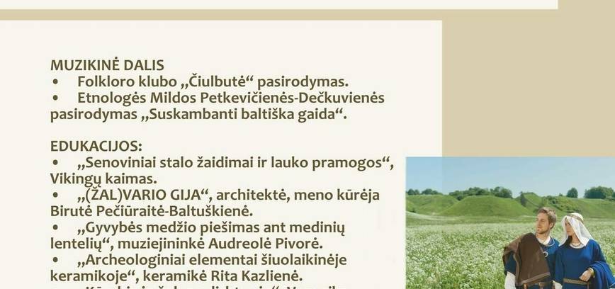 Projekto „Ant praeities kalvų“ pristatymo renginys 