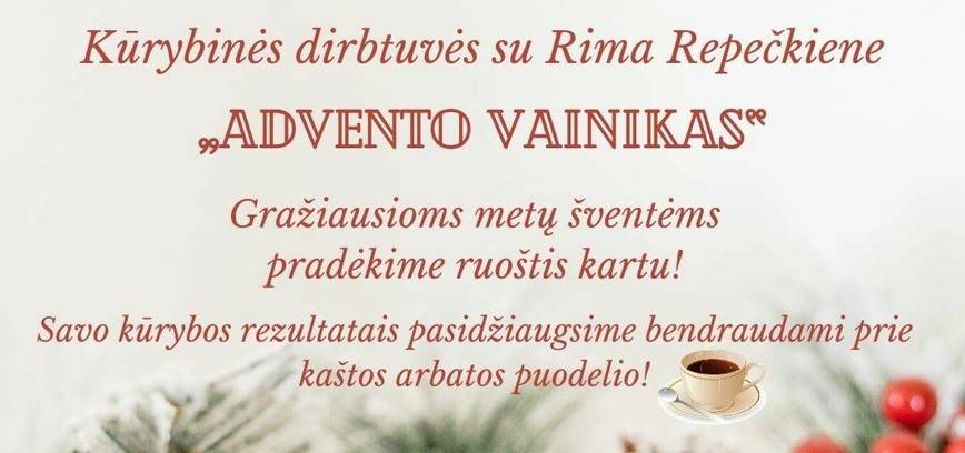 Kūrybinės dirbtuvės su Rima Repečkiene 