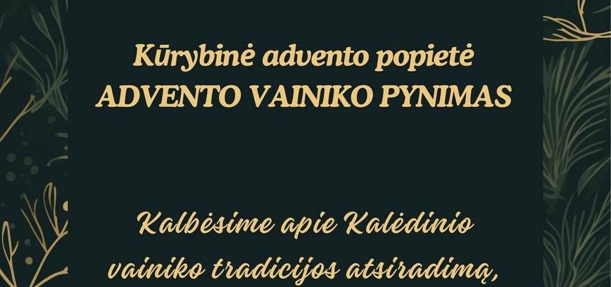 Advento vainiko pynimas Kazitiškyje