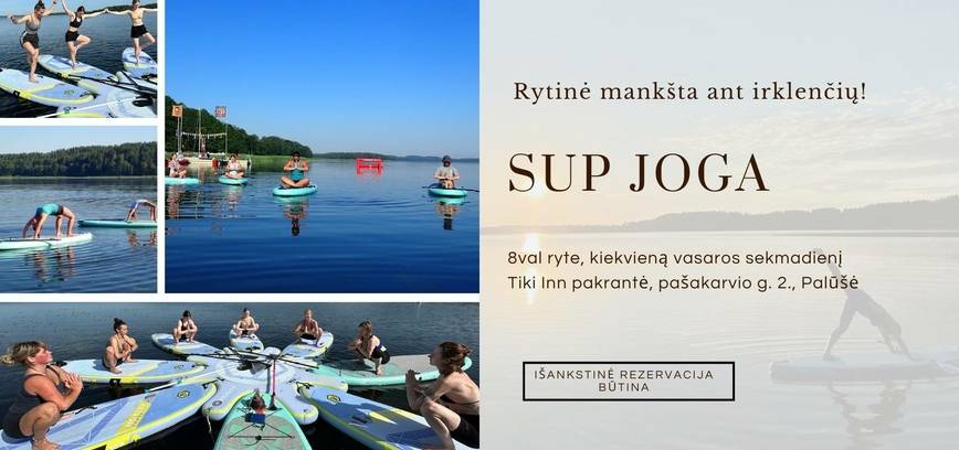 SUP joga - rytinė mankšta ant irklenčių