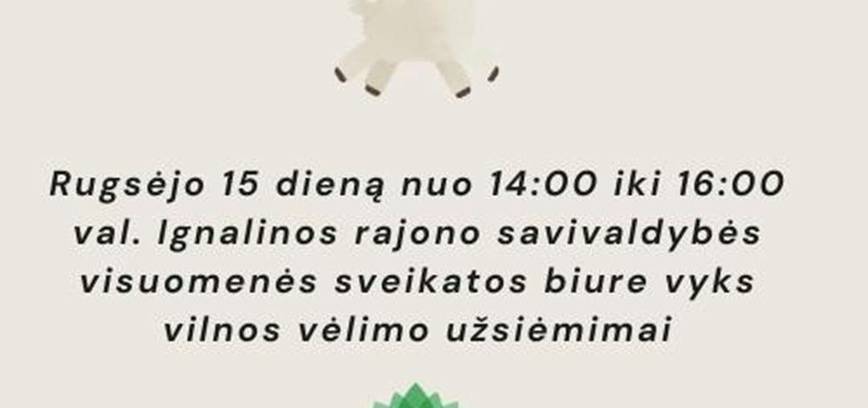 Vilnos vėlimo užsiėmimai