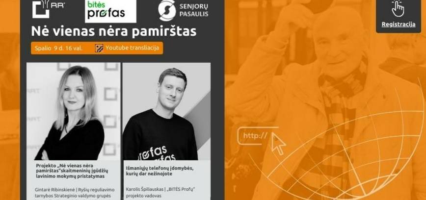 Projekto „Nė vienas nėra pamirštas“ nuotolinė paskaita