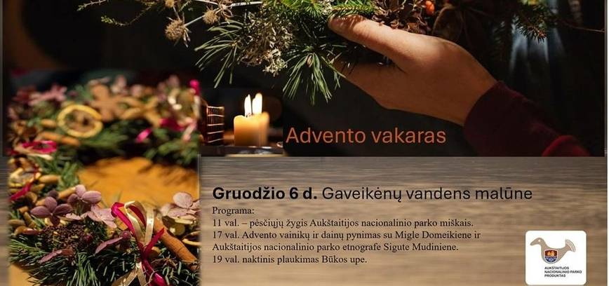 Advento vakaras Gaveikėnų vandens malūne