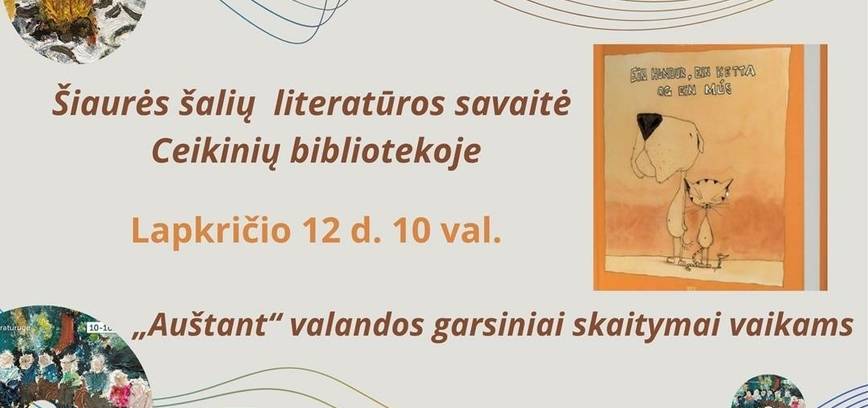 Šiaurės šalių literatūros savaitė Ceikinių bibliotekoje