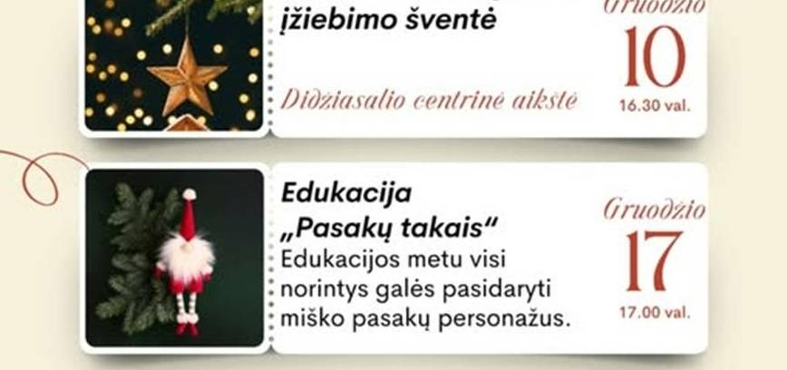 Gruodžio renginiai Didžiasalio krašte