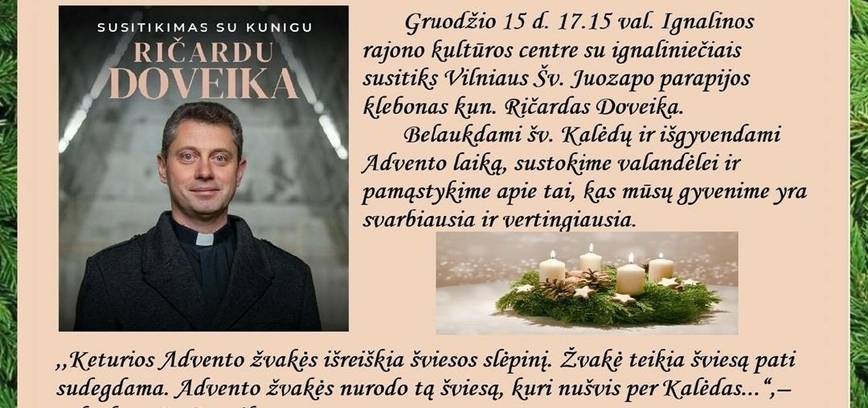 Susitikimas su kunigu Ričardu Doveika