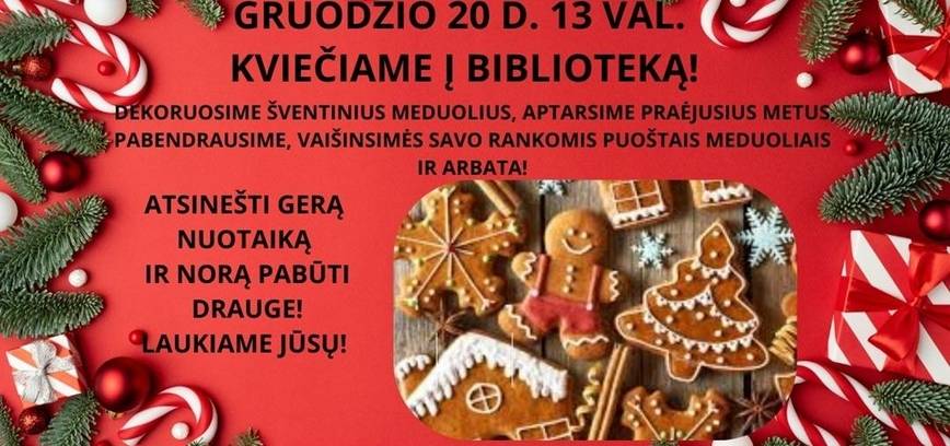 Šventinių meduolių dekoravimas