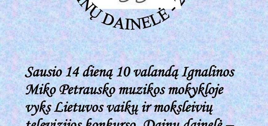 Rajoninis konkursas „Dainų dainelė“