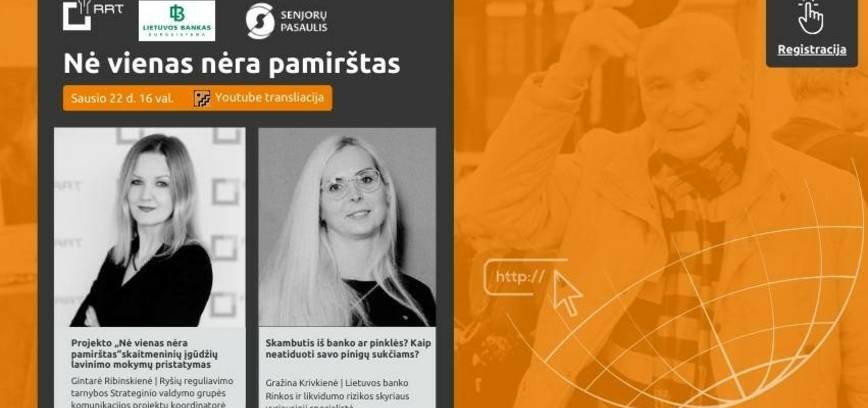 Projekto „Nė vienas nėra pamirštas“ nuotolinė paskaita