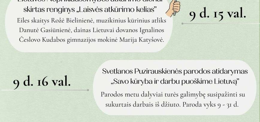 Svetlanos Puzirauskienės darbų paroda „Savo kūryba ir darbu puoškime Lietuvą“