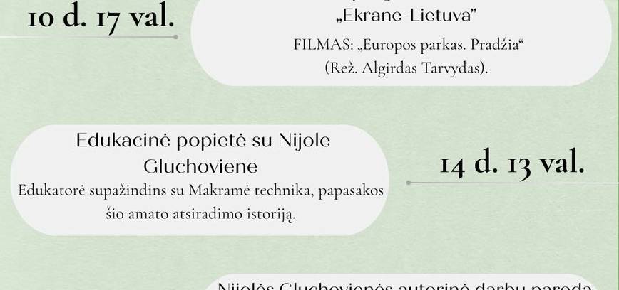 Kovo mėnesio renginiai Ceikinių krašte