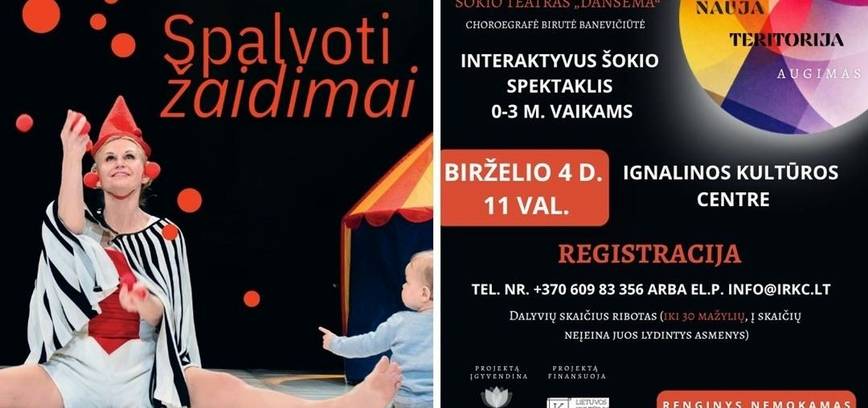 Spalvoti žaidimai mažiesiems