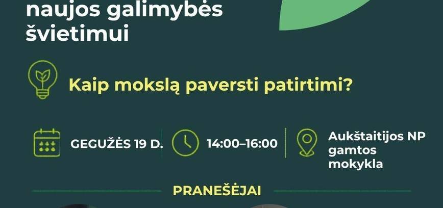 Mėnulio laboratorija ir Naujos galimybės švietimui