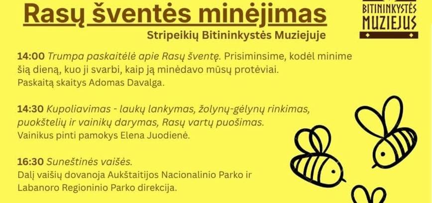 Rasų šventės minėjimas Bitininkystės muziejuje