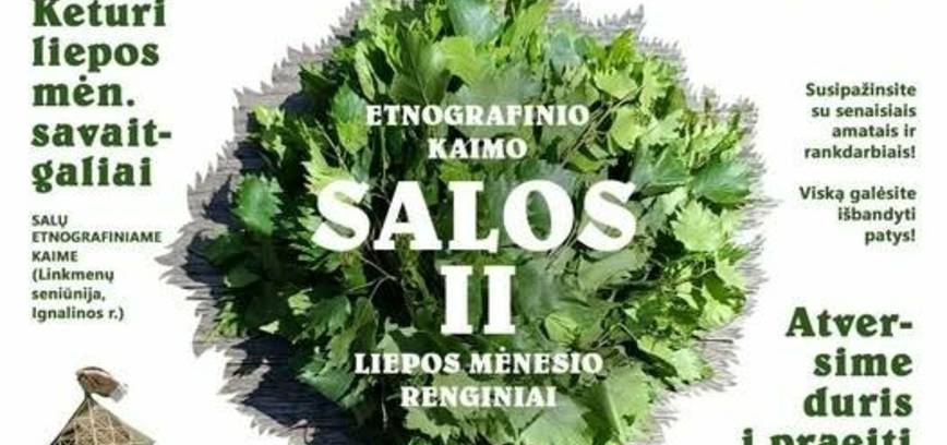 Lietuvos etnografijos muziejaus edukatorių vedamas edukacijas Salų II etnografiniame kaime 