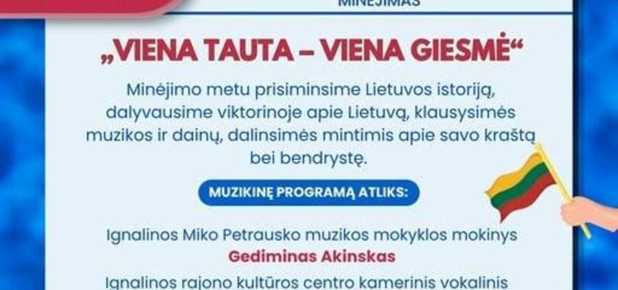 Valstybės dienos minėjimas Vidiškėse