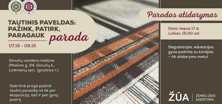 Paroda „Tautinis paveldas: pažink, patirk, paragauk“