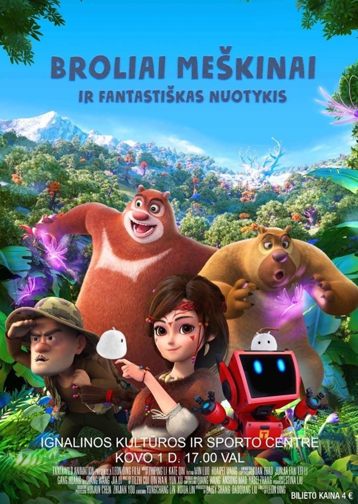 Animacinis filmas „Broliai meškinai ir fantastiškas nuotykis“